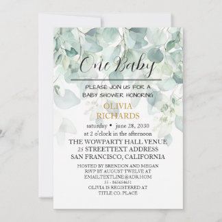 Fl oral Baby Shower Invitation