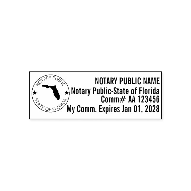FL Self-Ink Notary Stamp (Design)