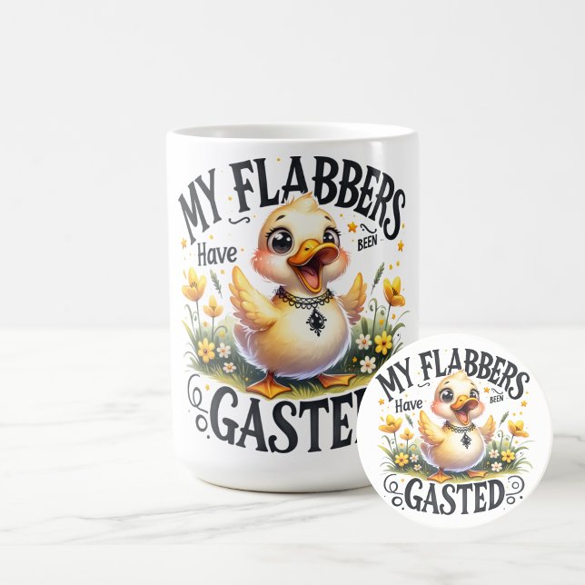 Flabbergasted Duck Funny Cute Mug (Start your mornings with a giggle thanks to this whimsical “My Flabbers Have Been Gasted” mug)