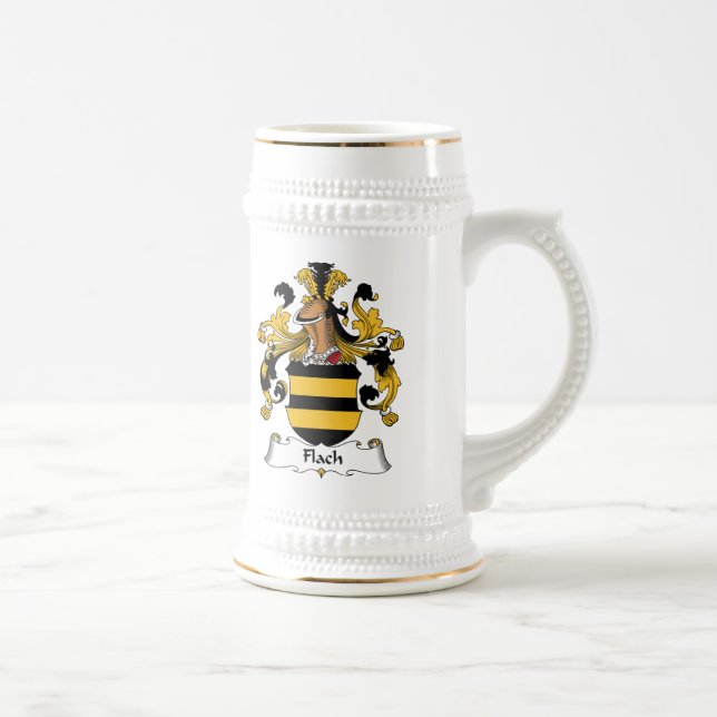 Flach Family Crest Beer Stein (Right)