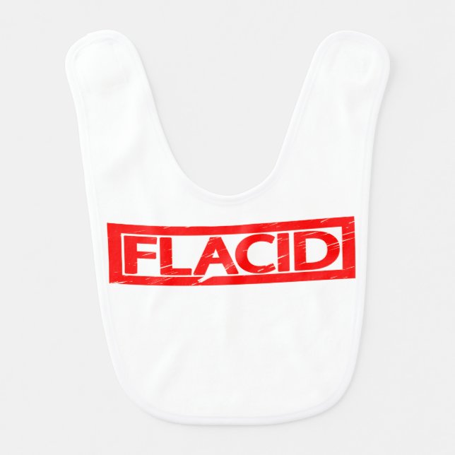 Flacid Stamp Baby Bib (Front)