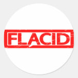 Flacid Stamp Classic Round Sticker