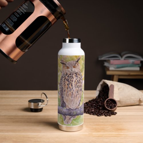 Flaco the Eurasian Eagle Owl Water Bottle