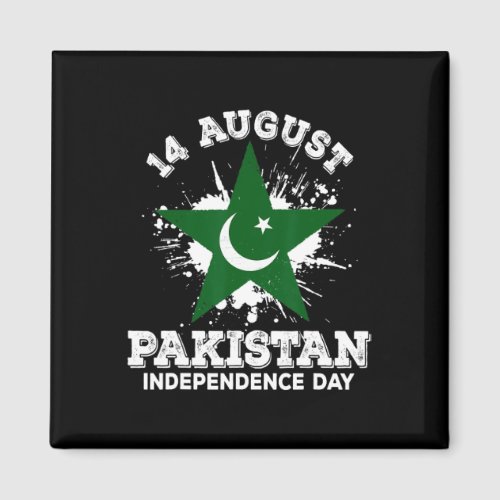 Flag 14 August Tees Independence Day Men Women Kid Magnet