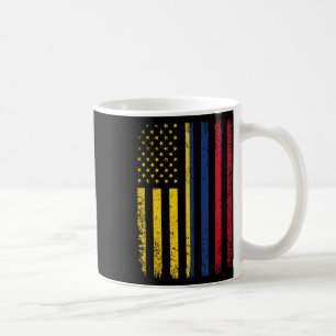 Flag 4th Of July Usa Colombian Flag Coffee Mug