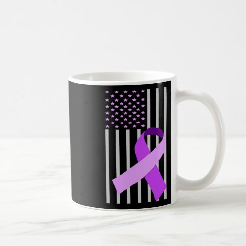Flag Alzheimerheimer Ribbon Heimer Disease Awarene Coffee Mug