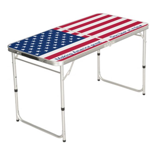 Flag America American country travel Beer Pong Table