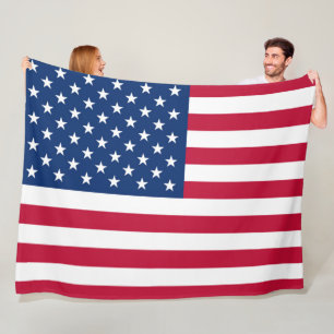 Flag America American country travel Fleece Blanket