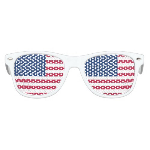 Flag America American country travel Kids Sunglasses