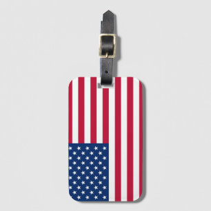 Flag America American country travel Luggage Tag