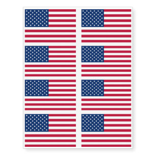 Flag America American country travel Temporary Tattoos