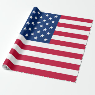 Flag America American country travel Wrapping Paper