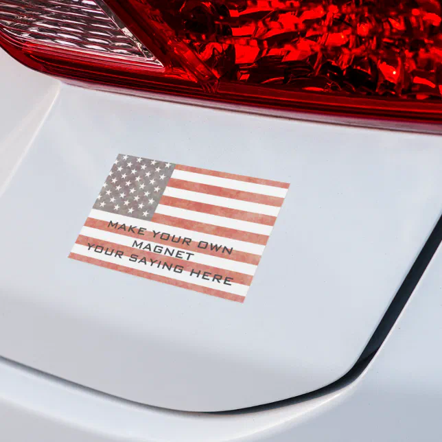 Flag America USA Make your own Car Magnet | Zazzle