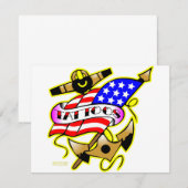 Flag Anchor Tattoo (Front/Back)