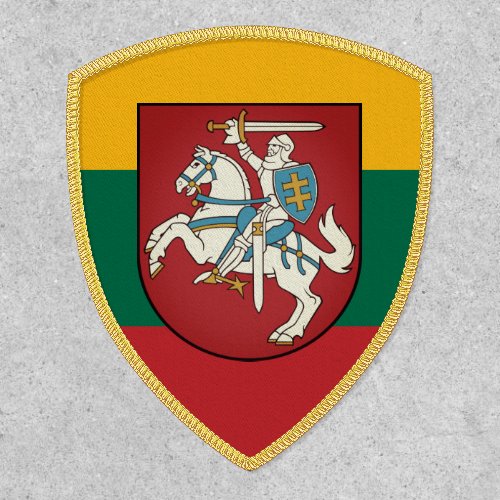 Flag and coat of arms of Lithuania Patch