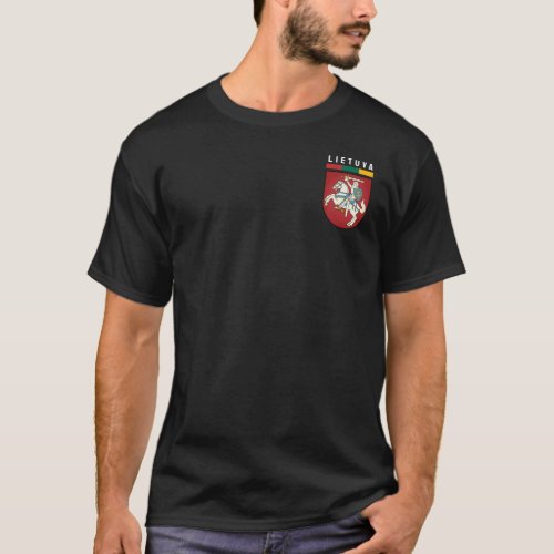 Flag and coat of arms of Lithuania T_Shirt