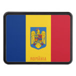 Flag and Coat of Arms of Romania Hitch Cover
