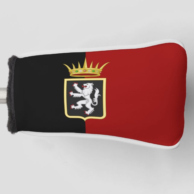 Flag and Coat of arms of Valle d'Aosta Golf Head Cover (Front)