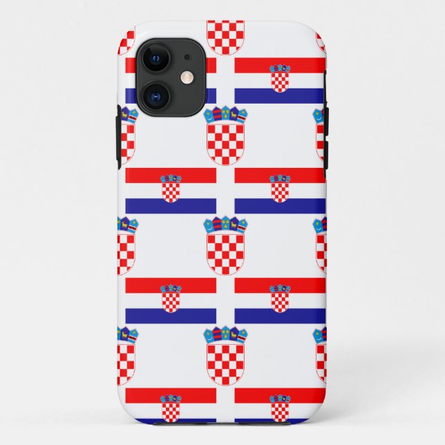 Flag and Crest of Croatia Case-Mate iPhone Case (Back)