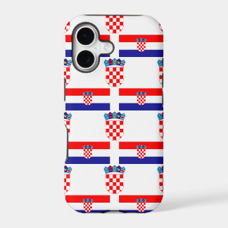 Flag and Crest of Croatia iPhone 17 Case