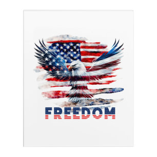 Flag and eagle of the United States.Freedom. Acrylic Print