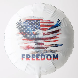 Flag and eagle of the United States.Freedom. Balloon