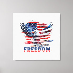 Flag and eagle of the United States.Freedom. Canvas Print