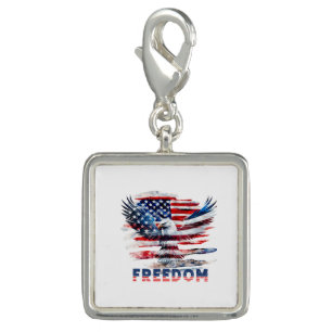 Flag and eagle of the United States.Freedom. Charm