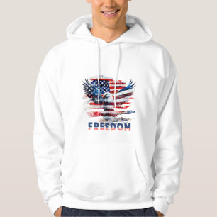 Flag and eagle of the United States.Freedom. Hoodie