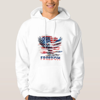 Flag and eagle of the United States.Freedom. Hoodie