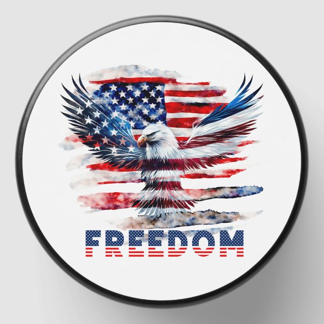 Flag and eagle of the United States.Freedom. Mini Candle Favors (Front)