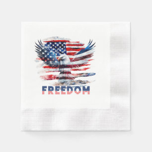 Flag and eagle of the United States.Freedom. Napkins