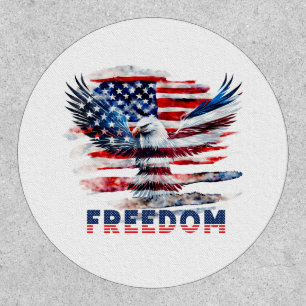 Flag and eagle of the United States.Freedom. Patch