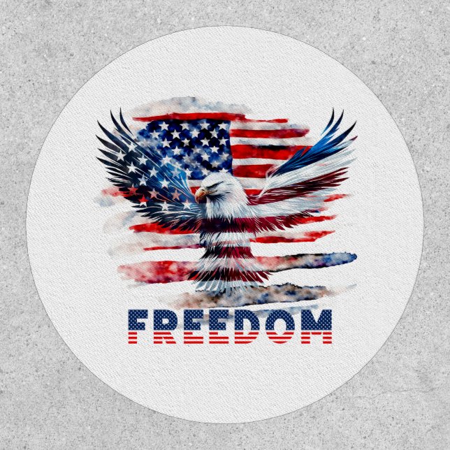 Flag and eagle of the United States.Freedom. Patch (Front)