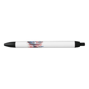 Flag and eagle of the United States.Freedom. Pen