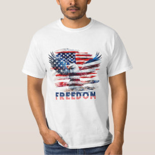 Flag and eagle of the United States.Freedom. T-Shirt