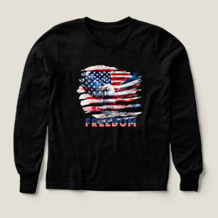 Flag and eagle of the United States.Freedom. Tri-Blend Shirts