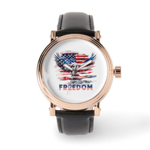 Flag and eagle of the United States.Freedom. Watch