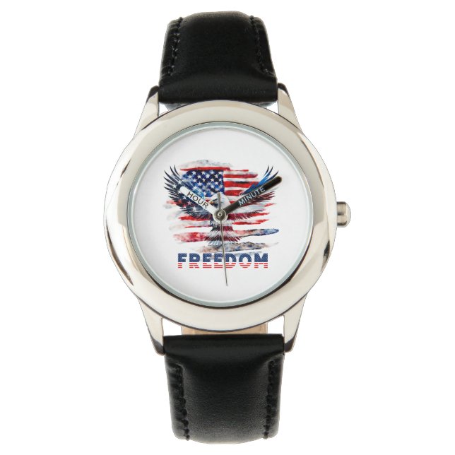 Flag and eagle of the United States.Freedom. Watch (Front)
