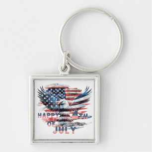 Flag and eagle of the United States. Independence  Keychain