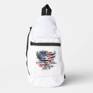 Flag and eagle of the United States. Independence Sling Bag