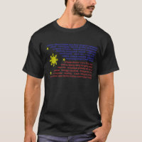 Flag and Filipino delicacies T-Shirt