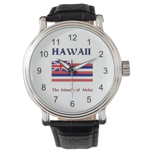 Flag and motto of Hawaii Watch