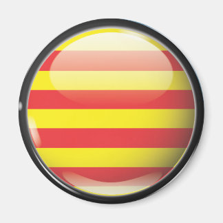 Flag and shield of Catalonia Magnet