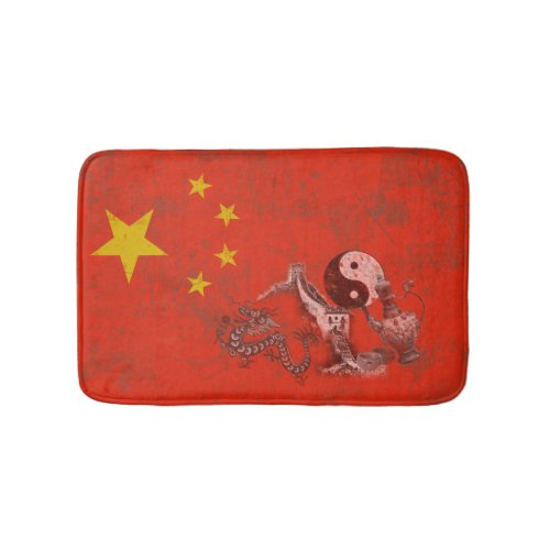 Flag and Symbols of China ID158 Bathroom Mat