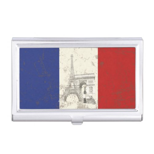 Flag and Symbols of France ID156 Business Card Holder