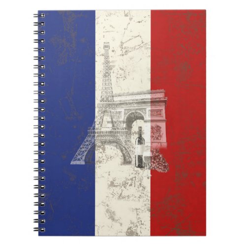 Flag and Symbols of France ID156 Notebook