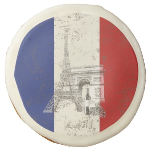 Flag and Symbols of France ID156 Sugar Cookie