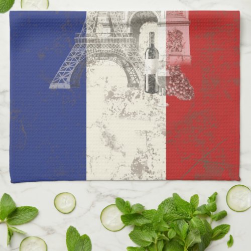 Flag and Symbols of France ID156 Towel