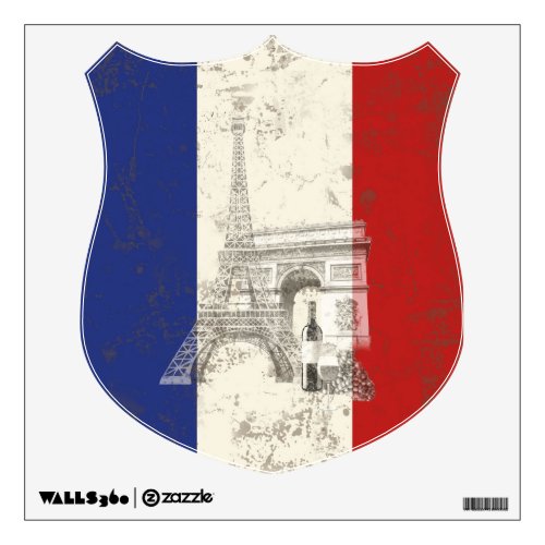 Flag and Symbols of France ID156 Wall Decal